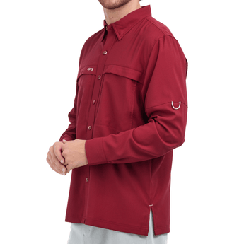 Oxblood Scout Shirt | Long Sleeve-GameGuard