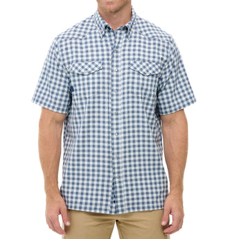 Deep Water Pearl Snap Shirt-GameGuard