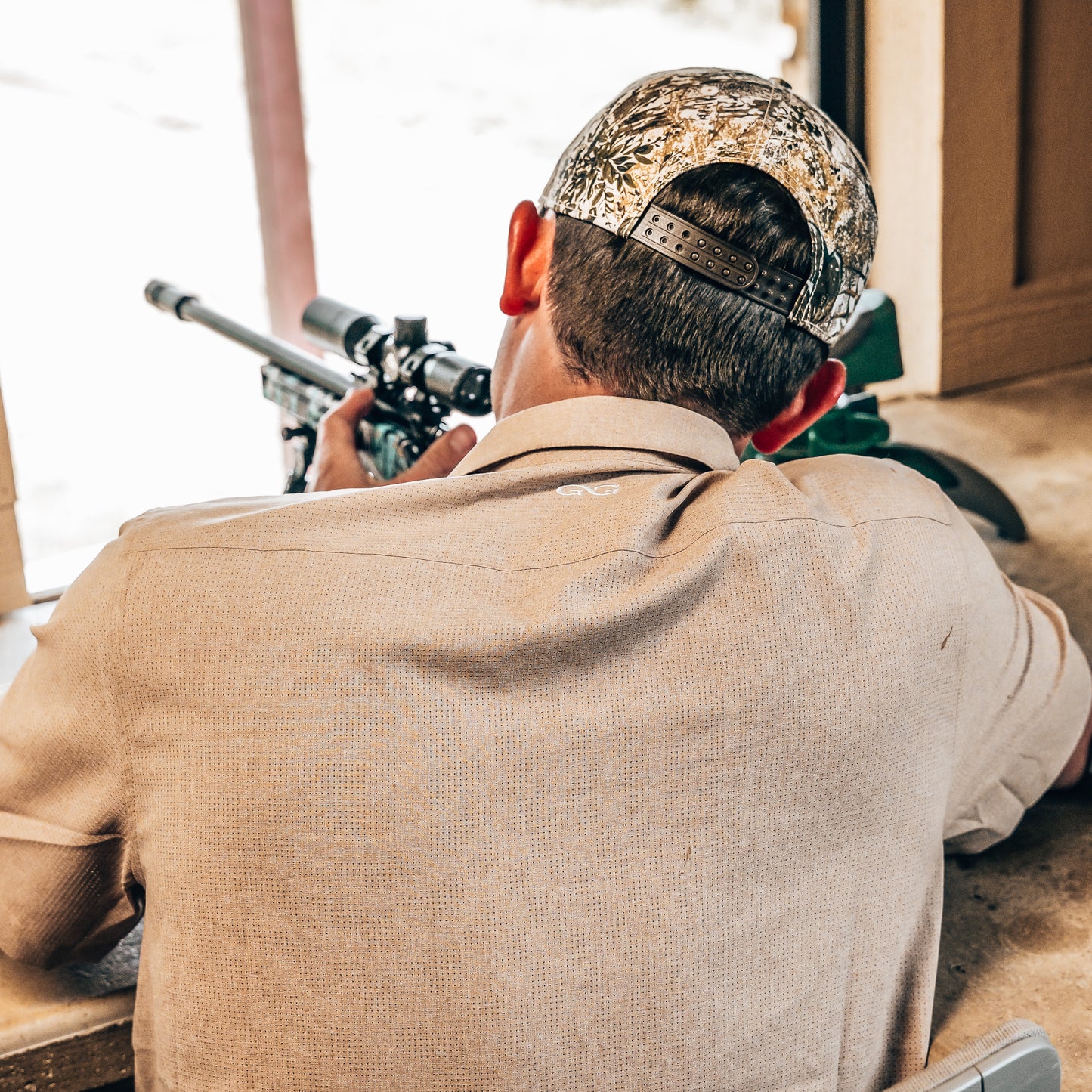 Khaki Camp Shirt-GameGuard
