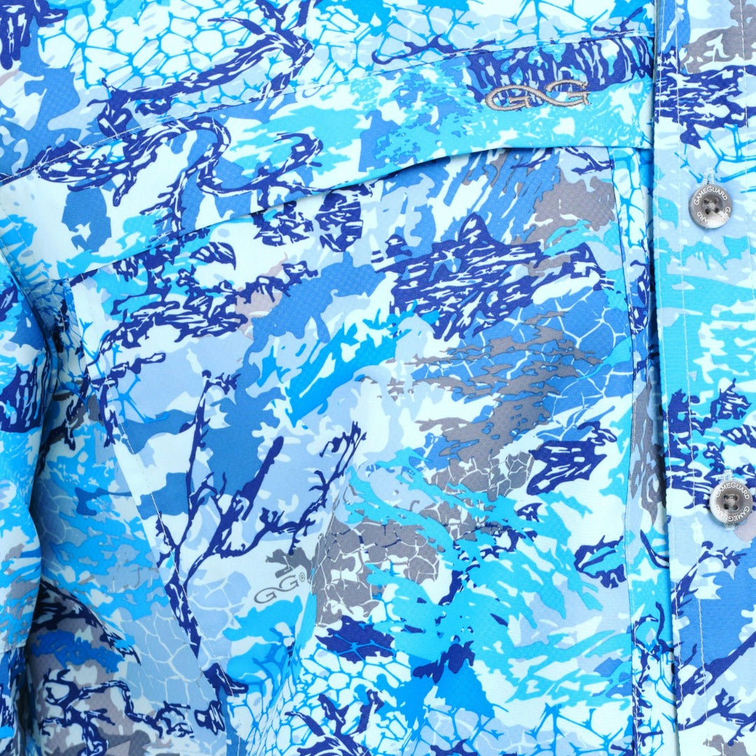 GameGuard Blue Digital Explorer Shirt | Long Sleeve-GameGuard