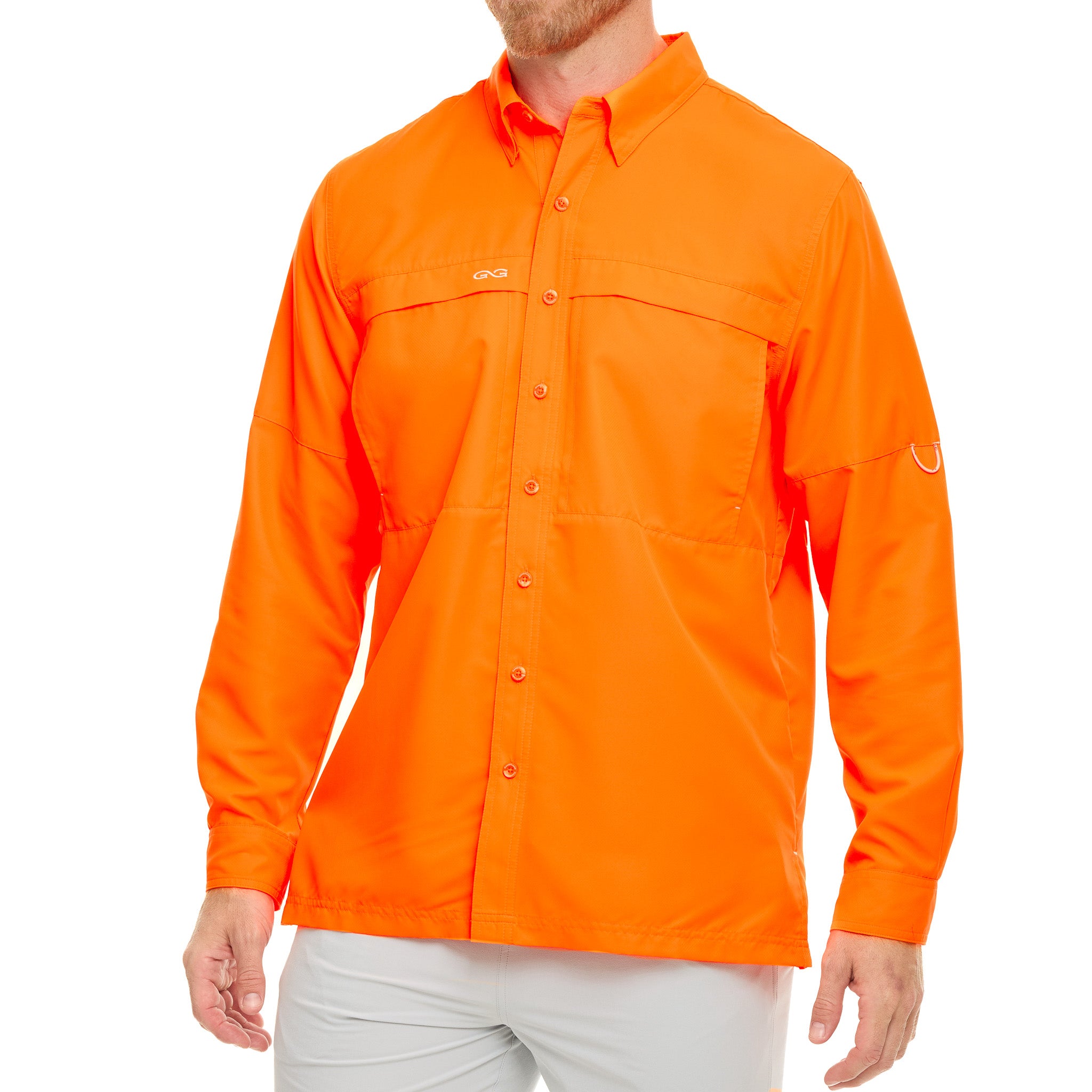 blaze orange dress shirt Outlander Woolen Shirt- Blaze Orange