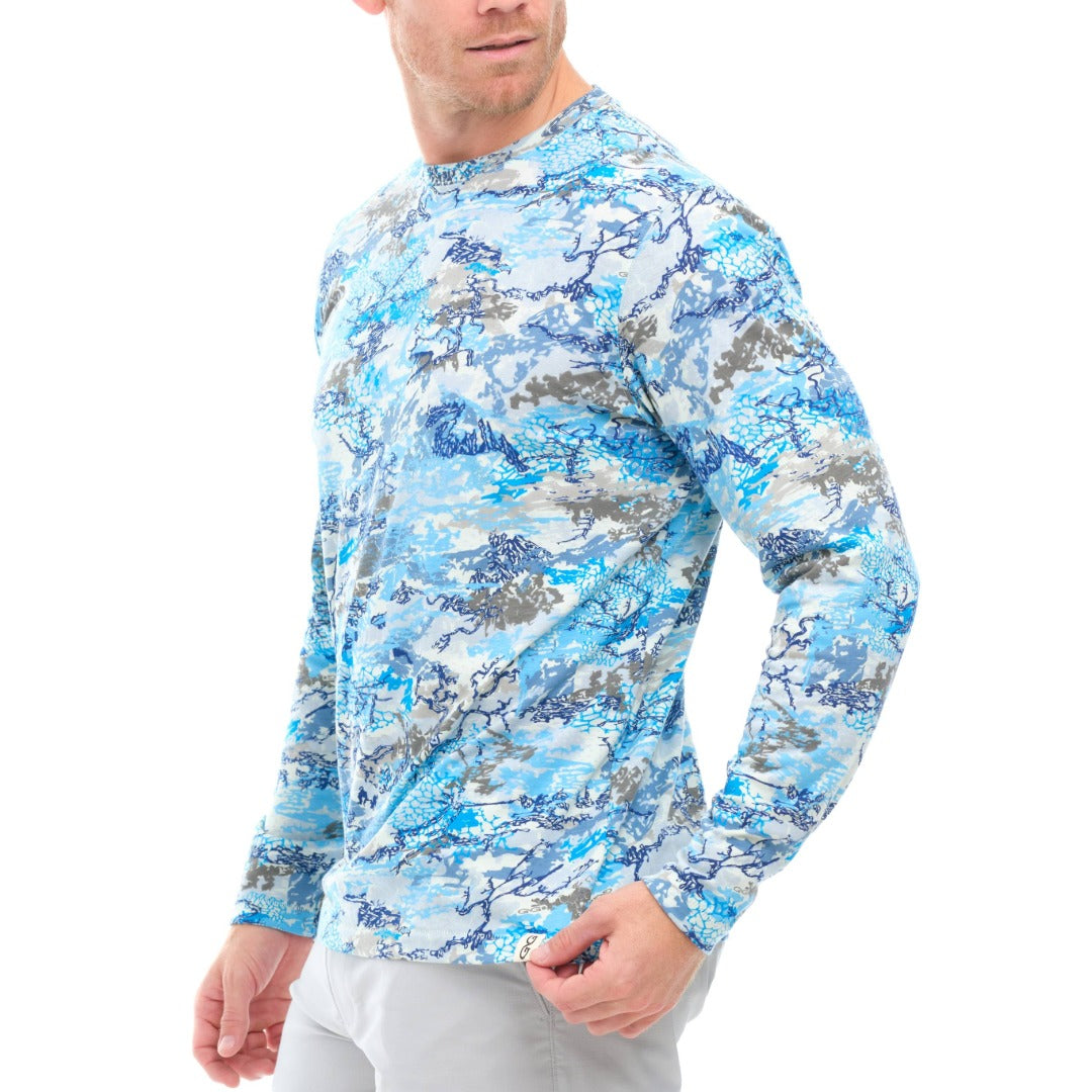 GameGuard Blue Digital Tracker Tee | Long Sleeve-GameGuard