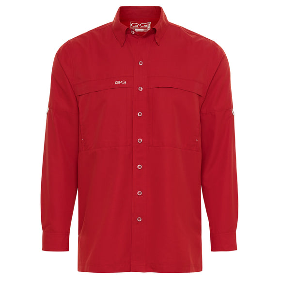 Crimson MicroFiber Shirt | Long Sleeve - GameGuard