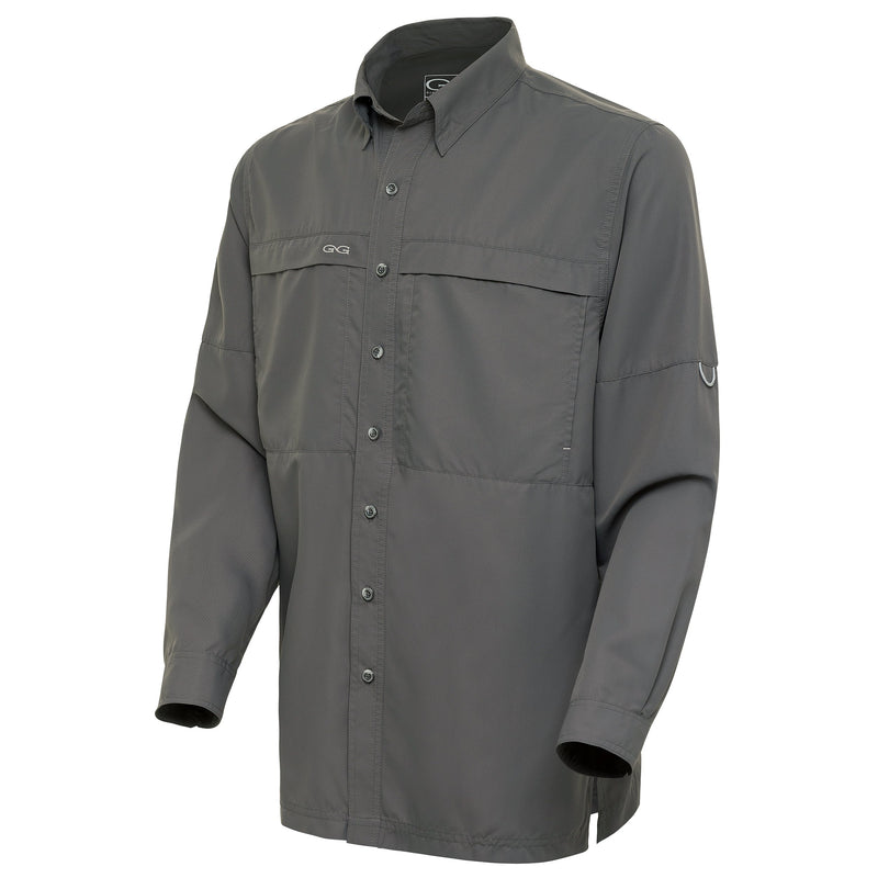 Cargue la imagen en el visor de la galería, MicroFiber Shirt - GunMetal MicroFiber Shirt | Long Sleeve
