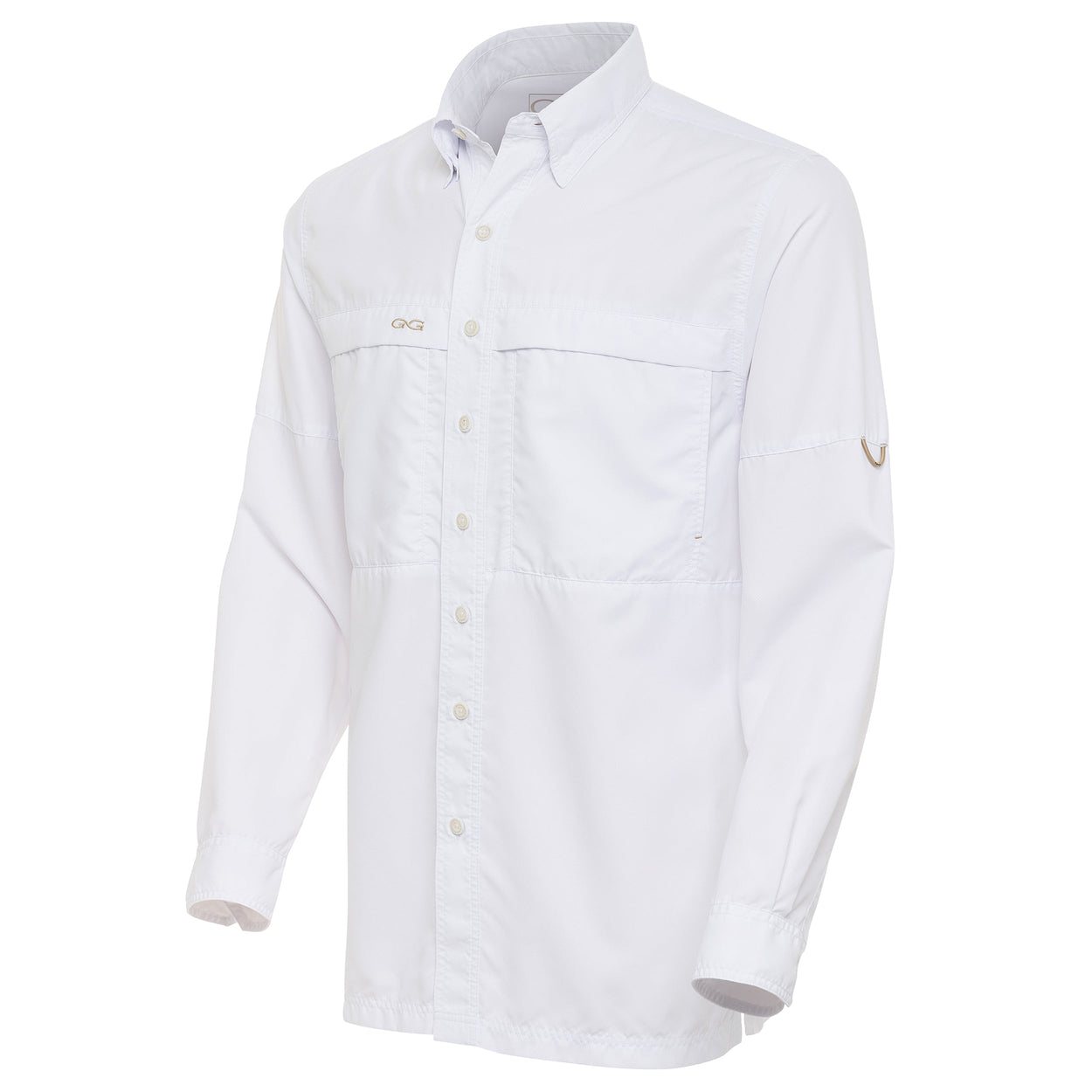 White MicroFiber Shirt | Long Sleeve - GameGuard