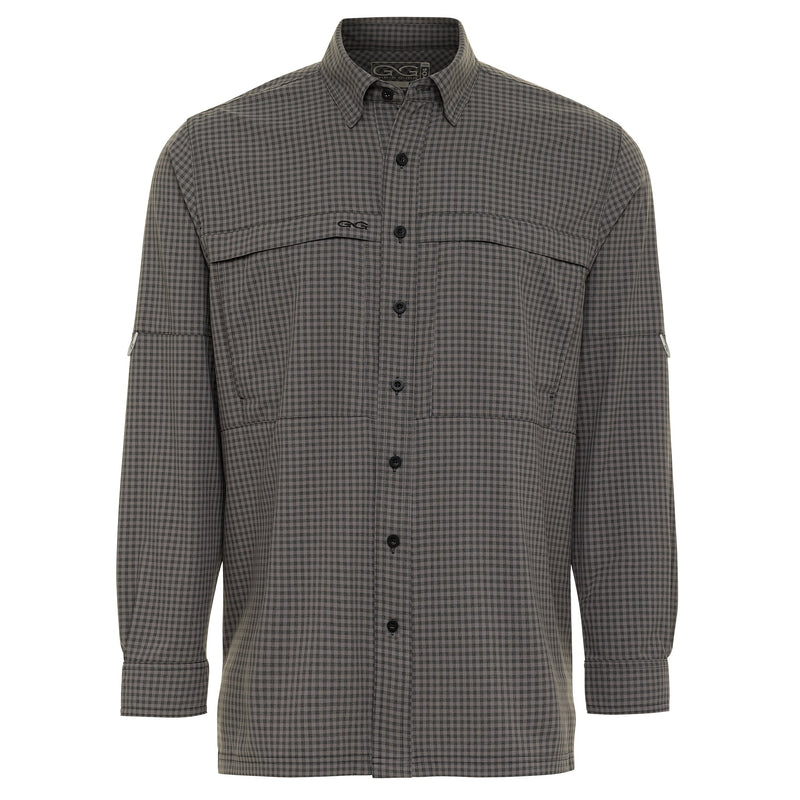 Cargue la imagen en el visor de la galería, GunMetal TekCheck Shirt | Long Sleeve - GameGuard
