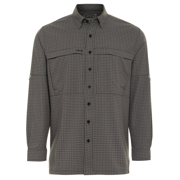 GunMetal TekCheck Shirt | Long Sleeve - GameGuard