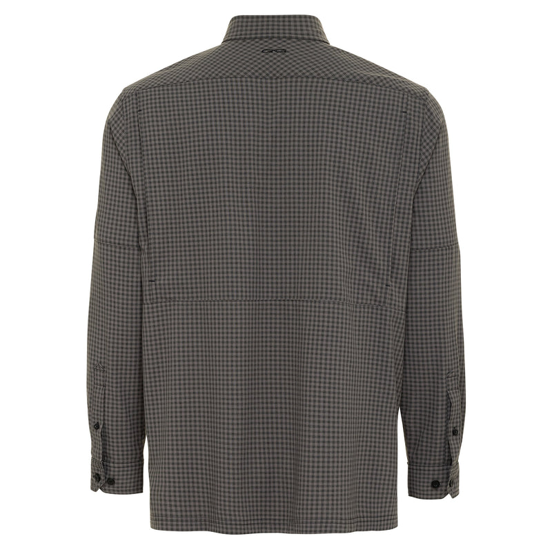 Cargue la imagen en el visor de la galería, GunMetal TekCheck Shirt | Long Sleeve - GameGuard
