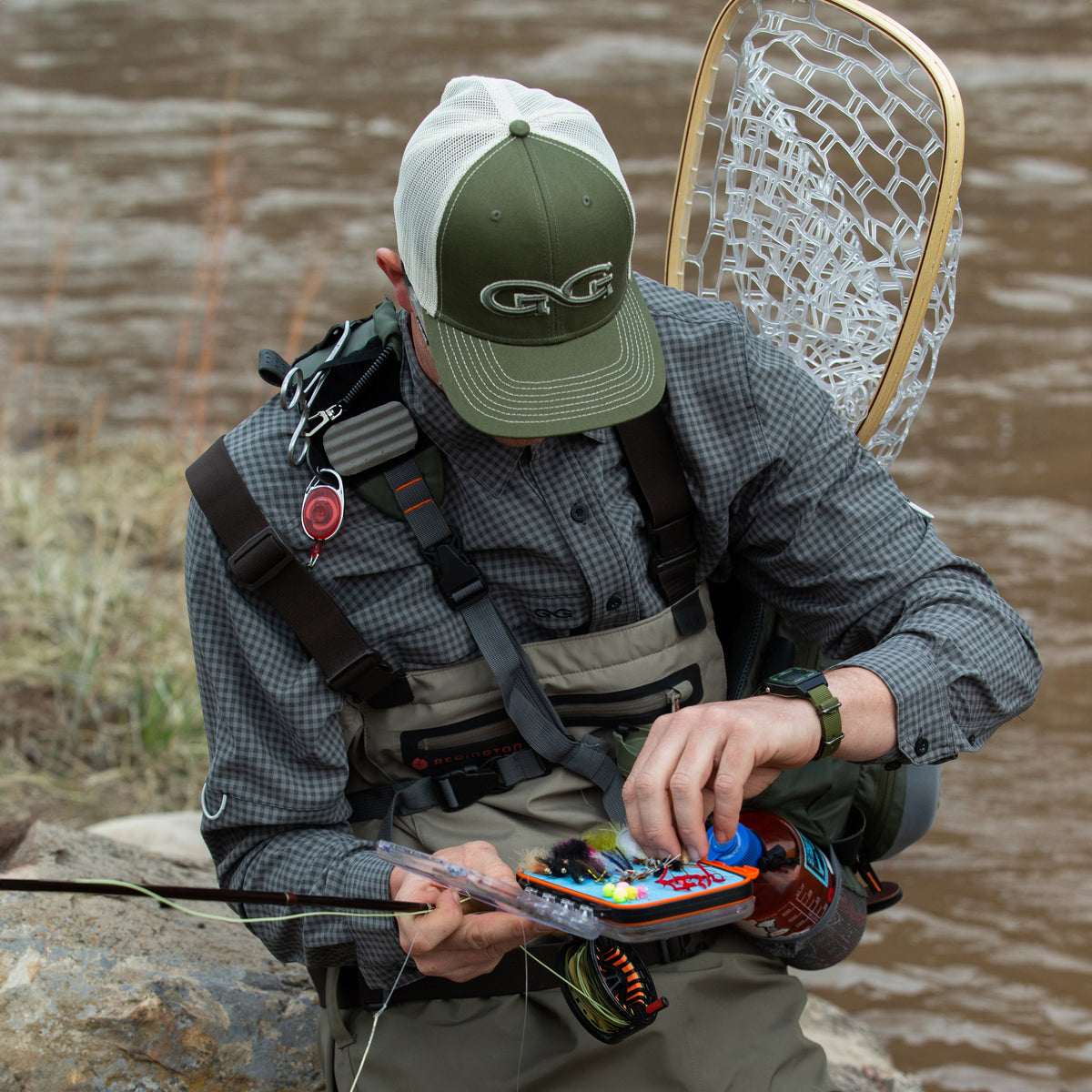 GunMetal TekCheck Shirt | Long Sleeve-GameGuard