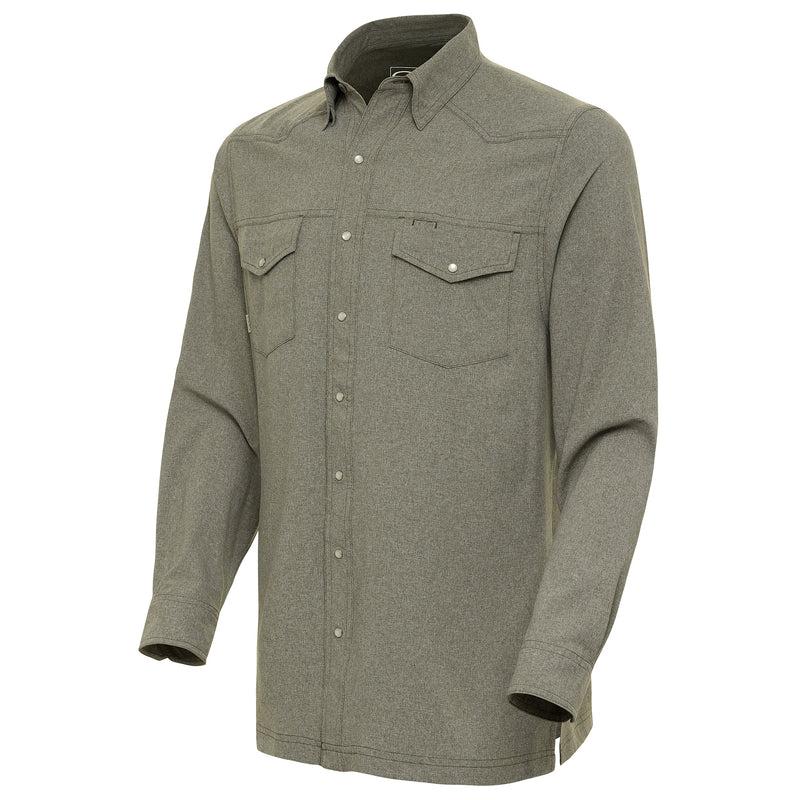 Cargue la imagen en el visor de la galería, Agave Pearl Snap Shirt | Long Sleeve - GameGuard
