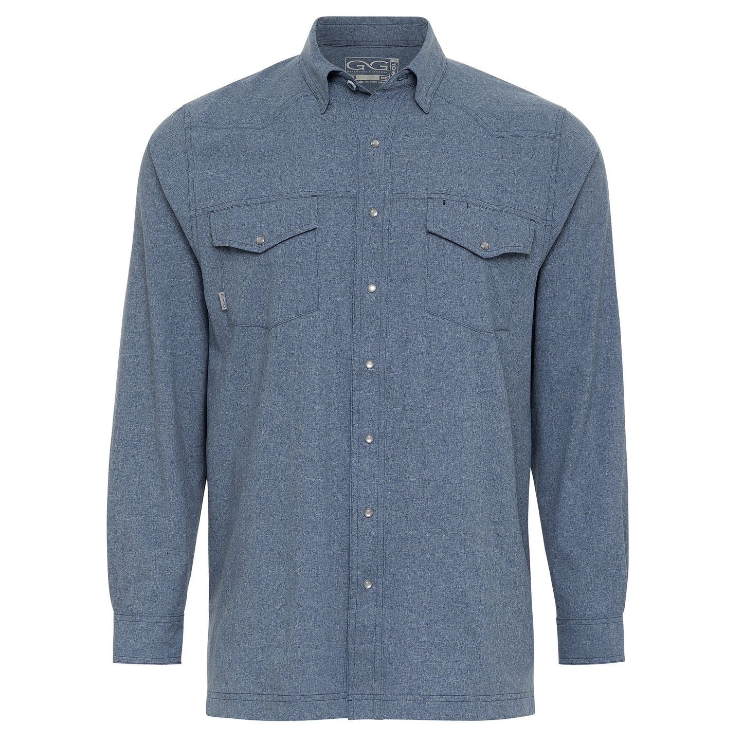 Deep Water Pearl Snap Shirt | Long Sleeve-GameGuard