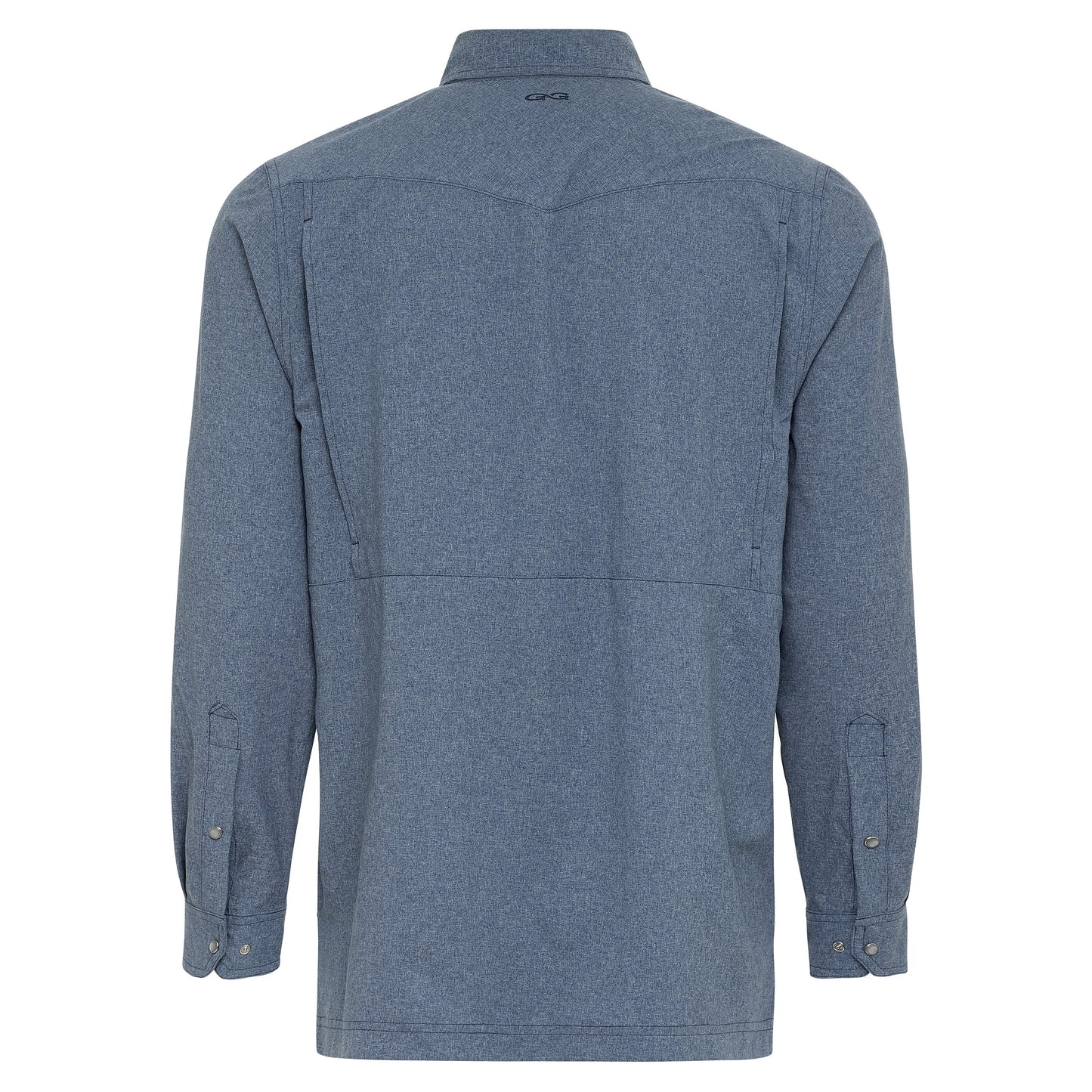 Deep Water Pearl Snap Shirt | Long Sleeve-GameGuard