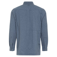 Deep Water Pearl Snap Shirt | Long Sleeve-GameGuard