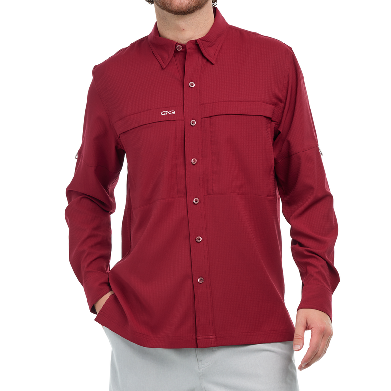 Load image into Gallery viewer, Scout Shirts - Oxblood Scout Shirt | Long Sleeve
