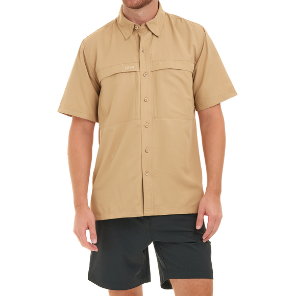 Khaki Classic MicroFiber Shirt - GameGuard