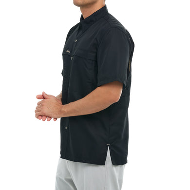 Side view of GameGuard Caviar Classic MicroFiber Shirt, offering a sleek and durable design ideal for outdoor activities.