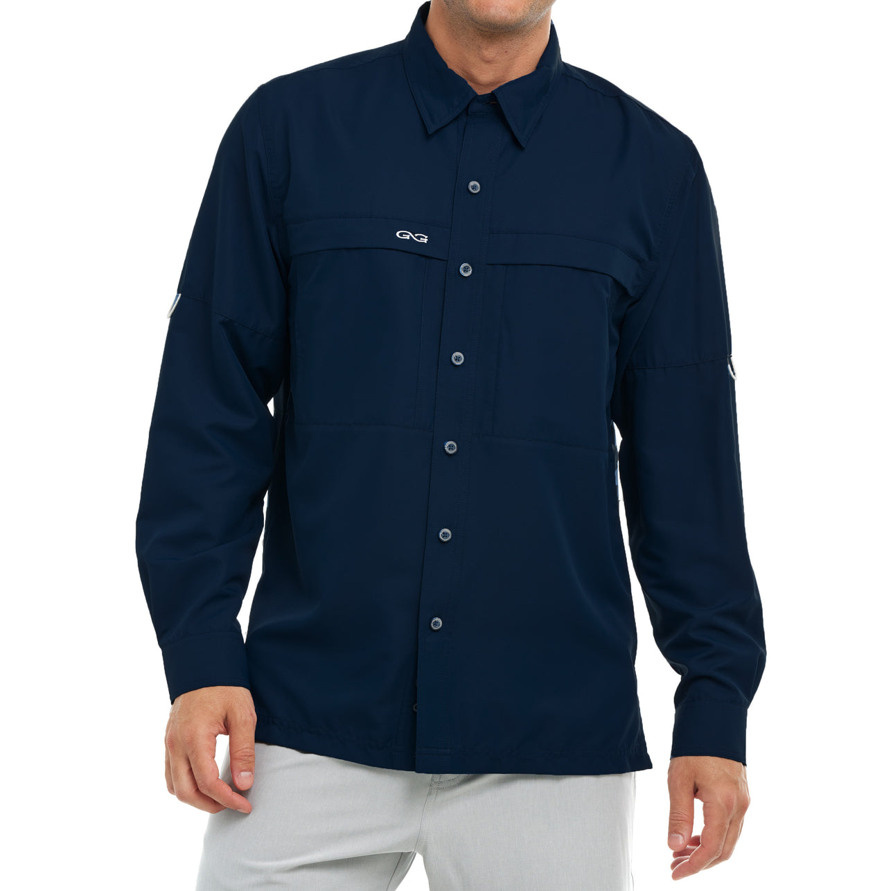 Man standing wearing Deep Water Classic MicroFIber Shirt