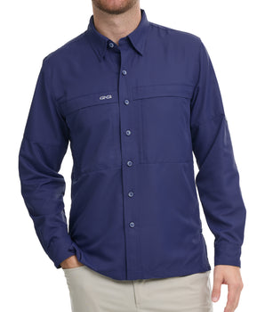 Indigo Explorer Shirt | Long Sleeve-GameGuard
