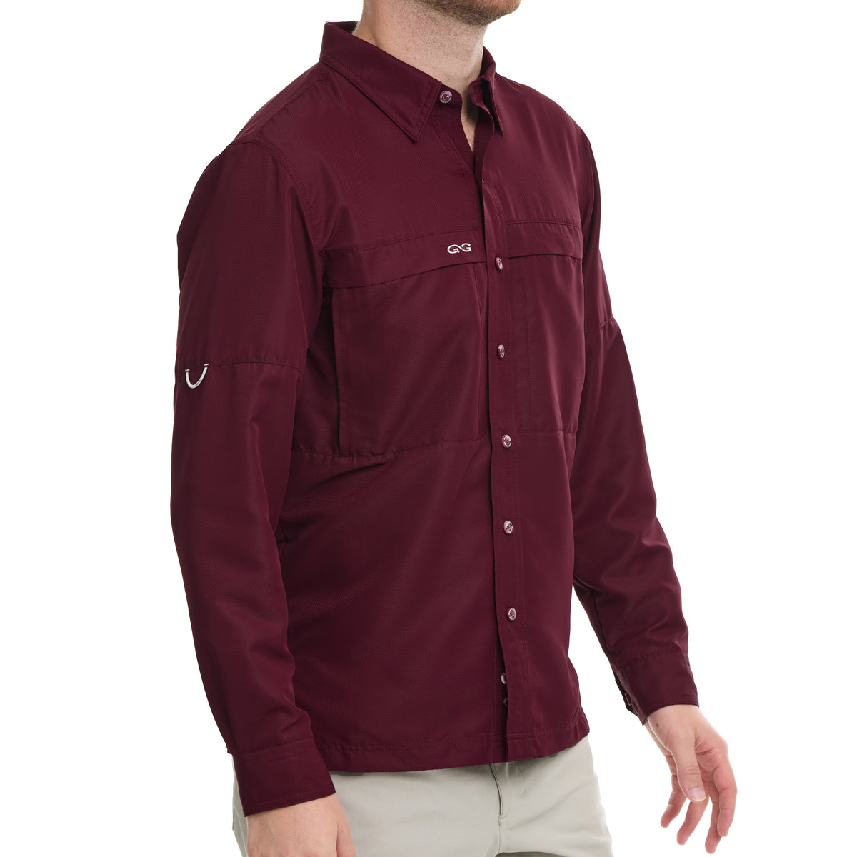 Maroon Explorer Shirt | Long Sleeve-GameGuard