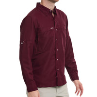 Maroon Explorer Shirt | Long Sleeve-GameGuard