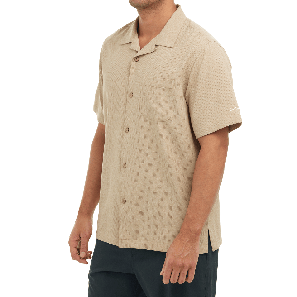 Khaki Camp Shirt-GameGuard