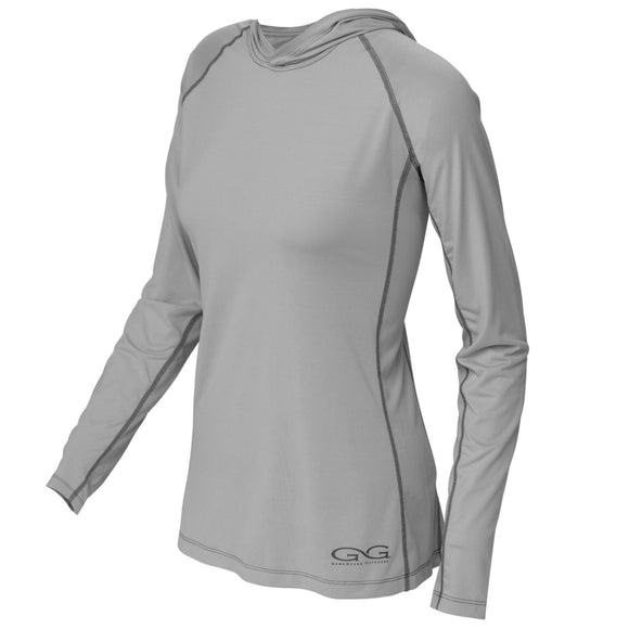 Smoke Ladies' Performance Hoody - GameGuard dri fit long sleeve fishing shirt