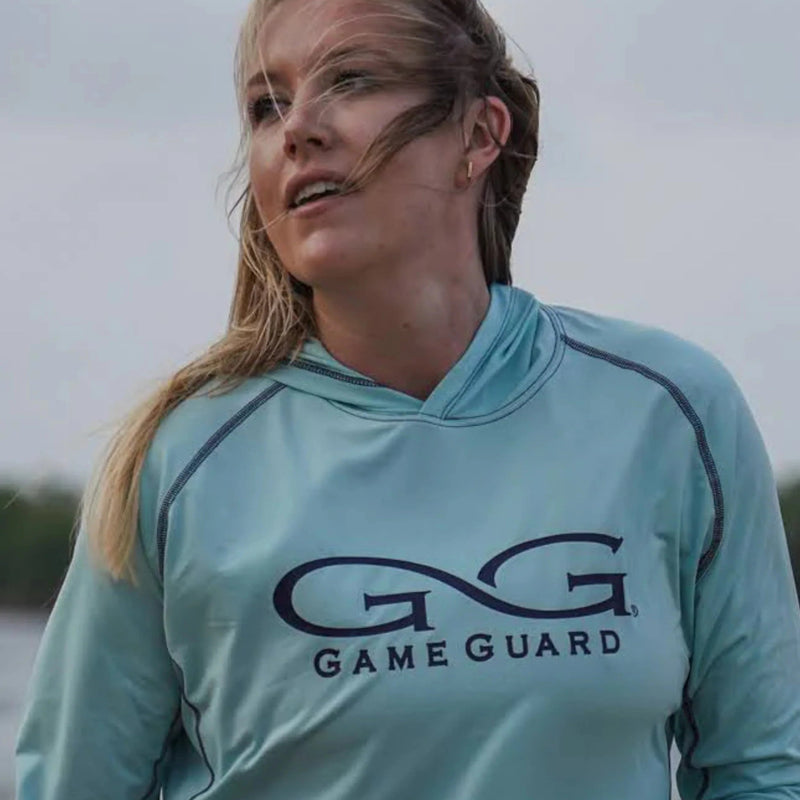 Cargue la imagen en el visor de la galería, Sea Glass Ladies&#39; Performance Hoody - GameGuard
