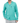 Teal long-sleeve shirt with hood on a white background