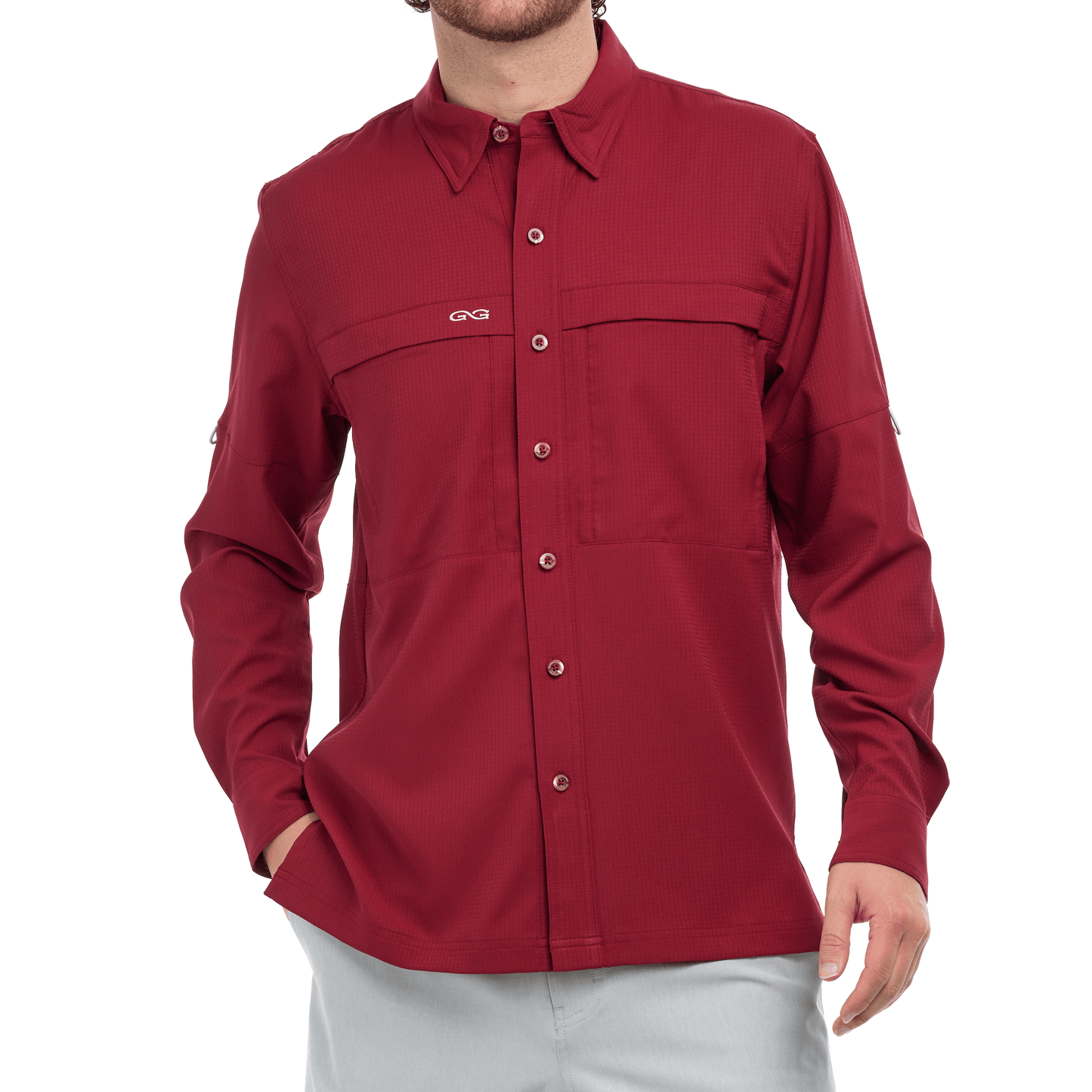 Oxblood Scout Shirt | Long Sleeve-GameGuard