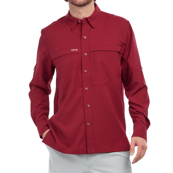 Oxblood Scout Shirt | Long Sleeve-GameGuard