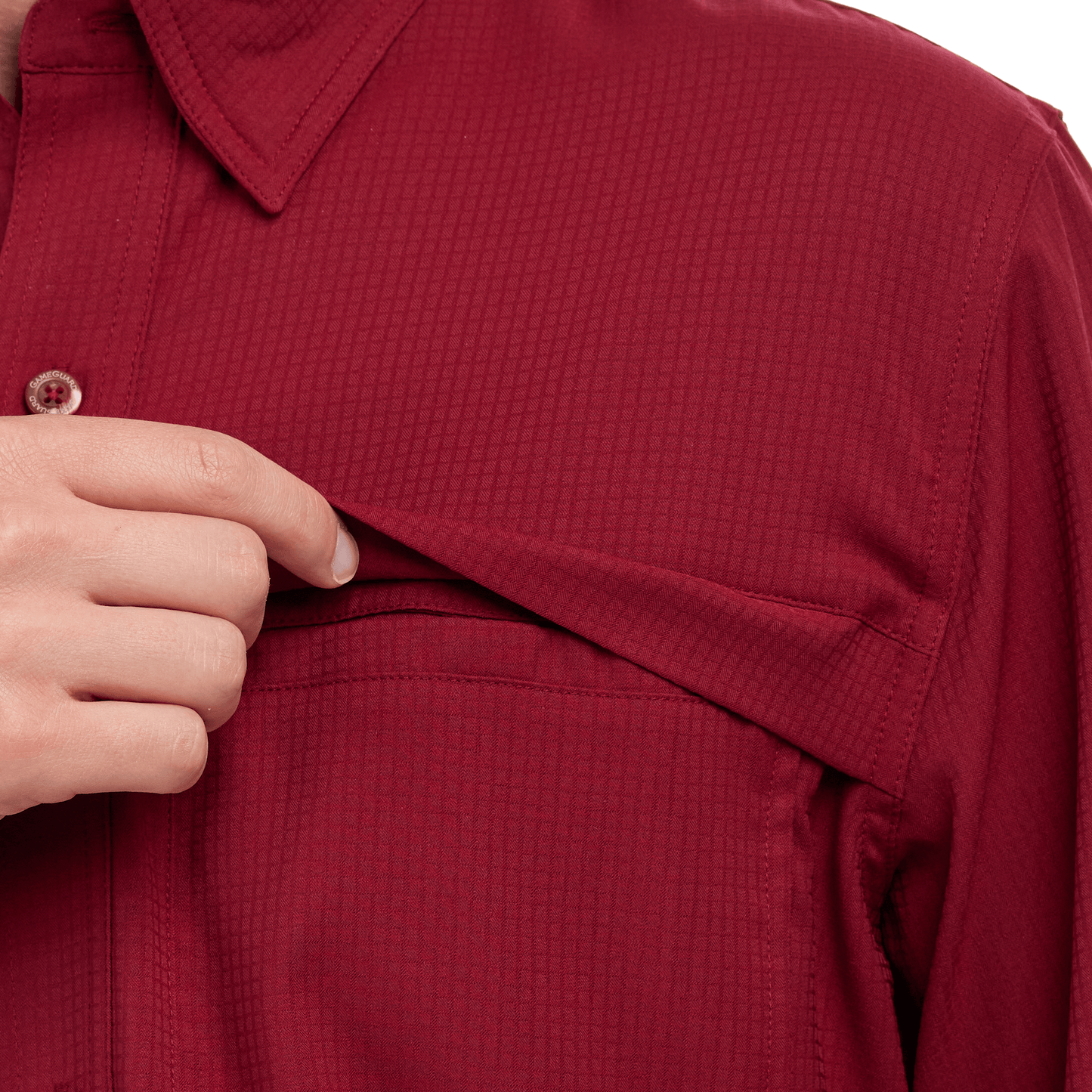 Oxblood Scout Shirt | Long Sleeve-GameGuard