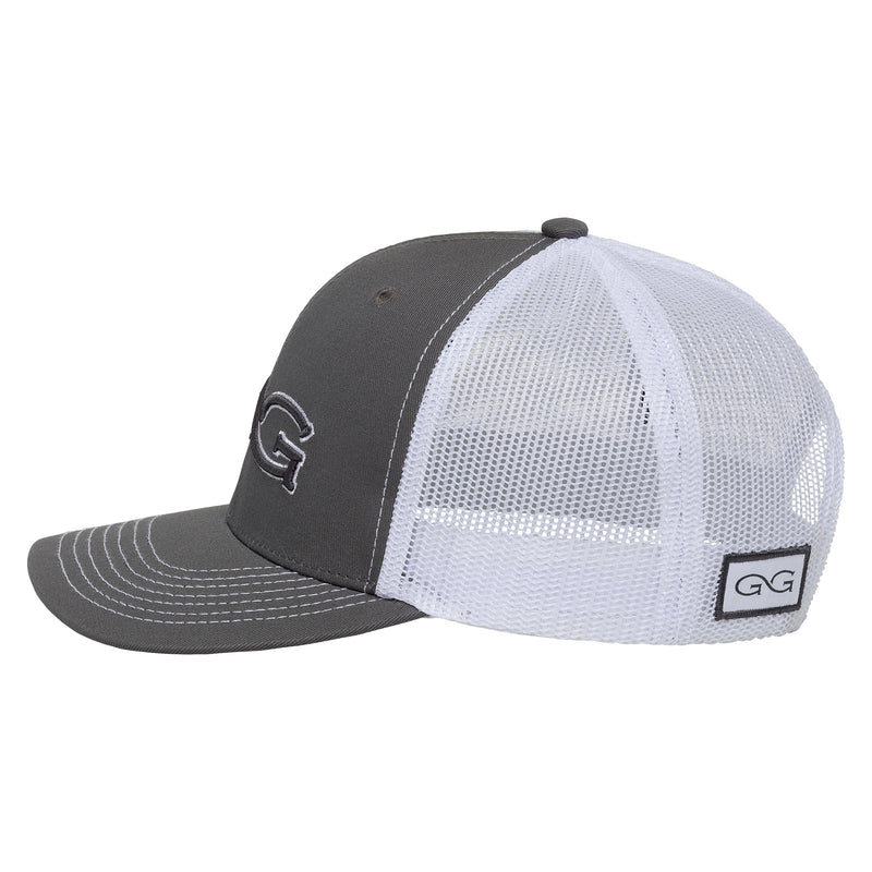 Load image into Gallery viewer, GunMetal Cap | White MeshBack - GameGuard
