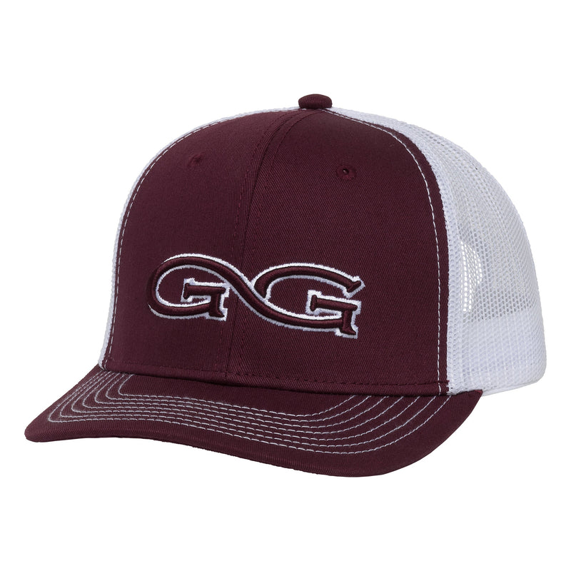 Cargue la imagen en el visor de la galería, Maroon Cap | White MeshBack - GameGuard
