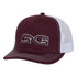 Gorra Granate | Malla color  Blanca