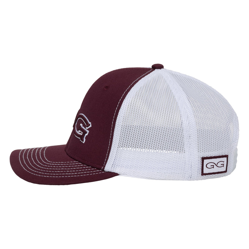 Cargue la imagen en el visor de la galería, Maroon Cap | White MeshBack - GameGuard
