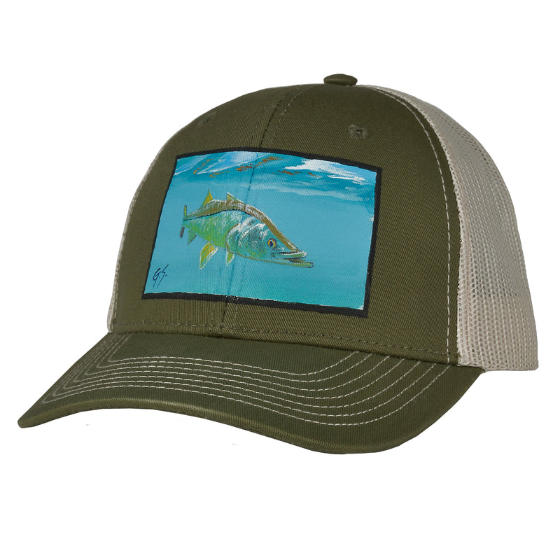 Load image into Gallery viewer, MeshBack Cap - Olive Cap | Stone MeshBack
