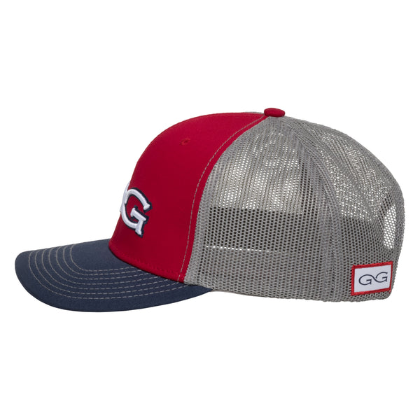 Red Cap | TriColor | Glacier MeshBack | Branded-GameGuard