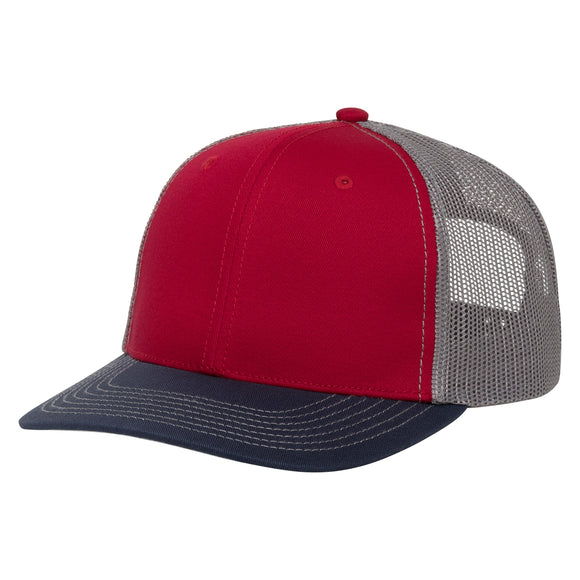 Red Cap | TriColor | Glacier MeshBack - GameGuard