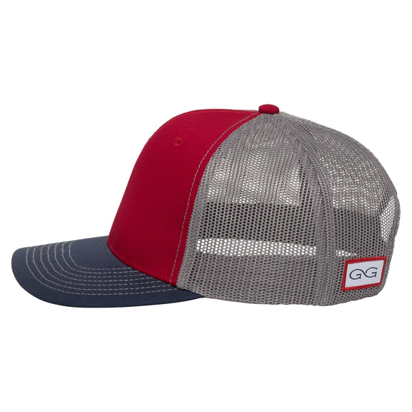 Red Cap | TriColor | Glacier MeshBack - GameGuard