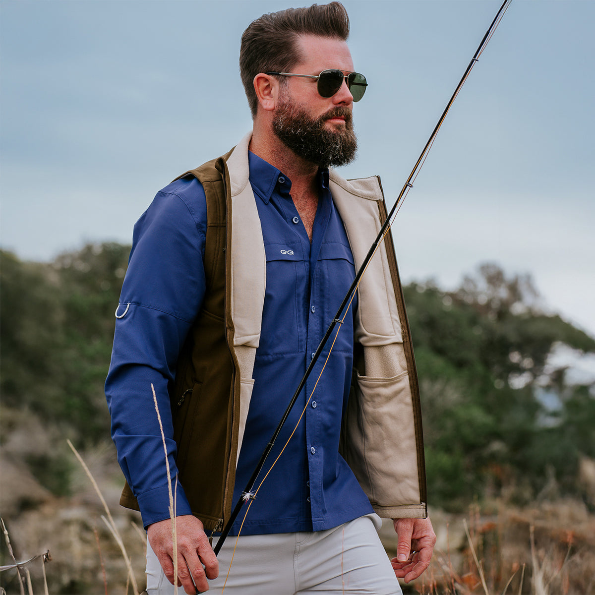 Indigo Explorer Shirt | Long Sleeve-GameGuard