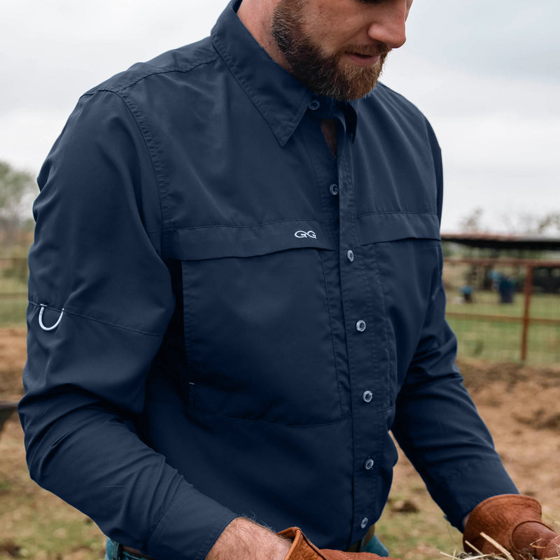 Cargue la imagen en el visor de la galería, Deep Water MicroFiber Shirt | Long Sleeve - GameGuard
