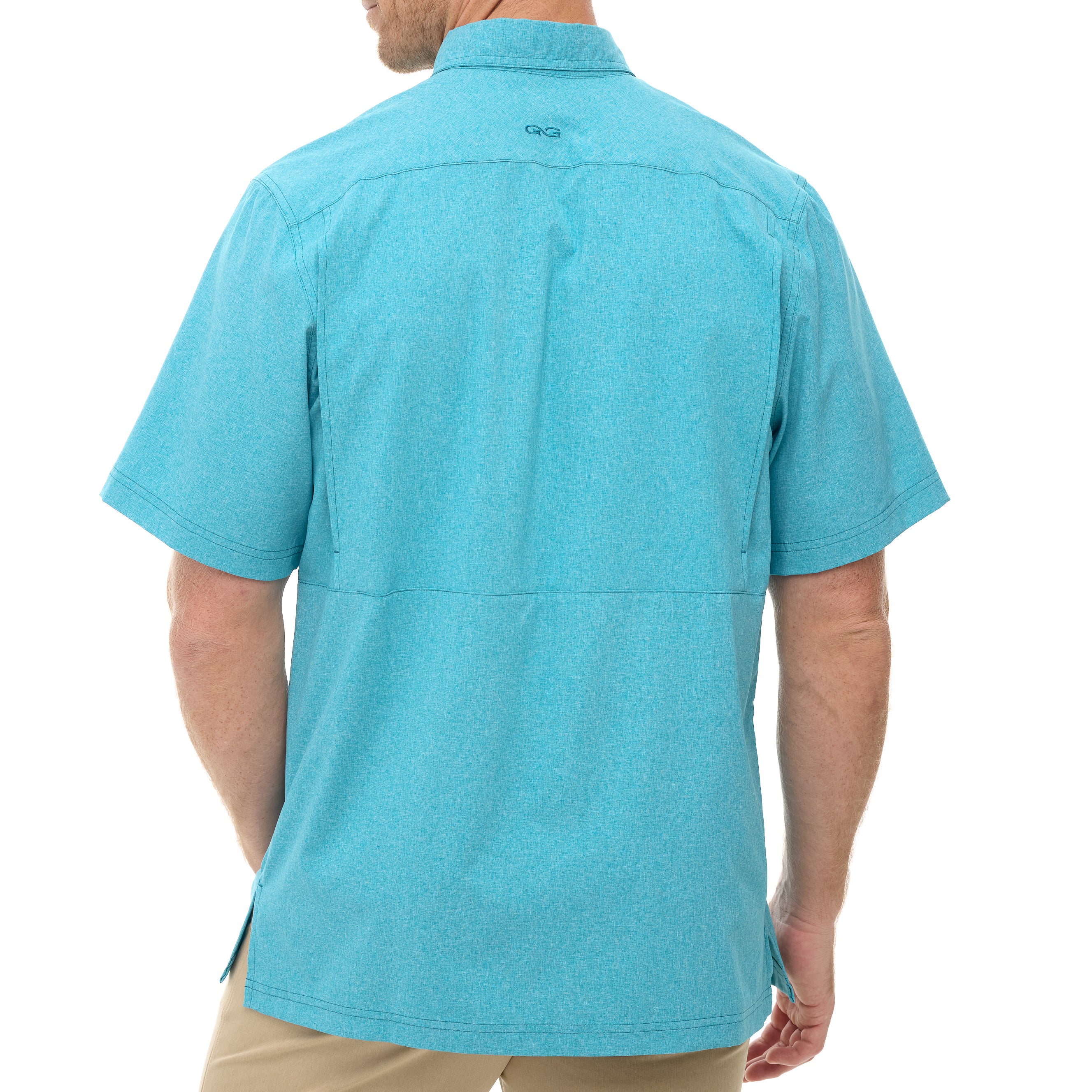 GameGuard Mahi TekCheck Shirt – UPF 50+, Moisture-Wicking, With Hidden Pockets (Men's Fishing & Outdoor Shirt)