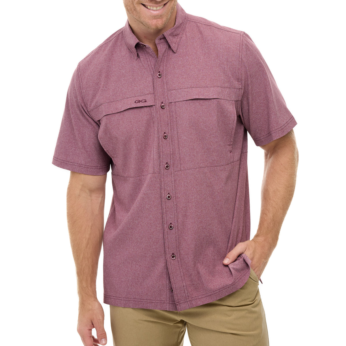 Maroon MicroTek Shirt-GameGuard