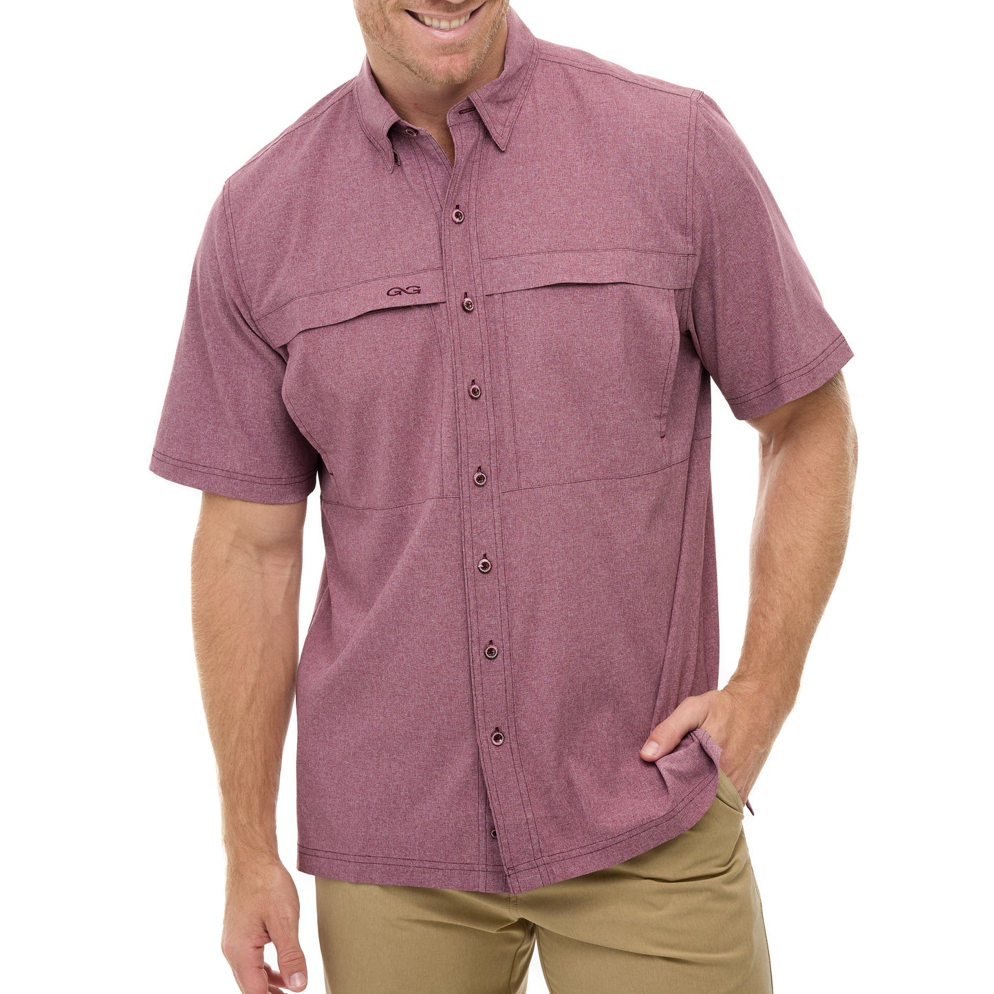 Maroon MicroTek Shirt-GameGuard