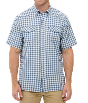 Deep Water Pearl Snap Shirt-GameGuard