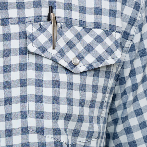 Deep Water Pearl Snap Shirt-GameGuard
