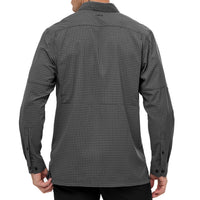 GunMetal TekCheck Shirt | Long Sleeve-GameGuard