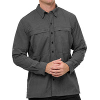 GunMetal TekCheck Shirt | Long Sleeve-GameGuard