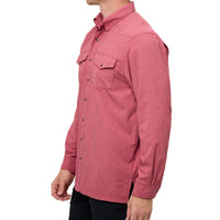 Crimson Pearl Snap Shirt | Long Sleeve-GameGuard