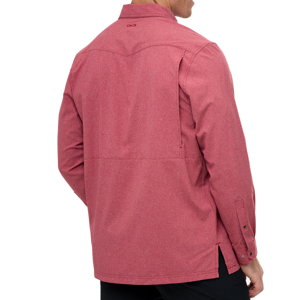 Crimson Pearl Snap Shirt | Long Sleeve-GameGuard